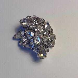 Gorgeous Kramer Rhinestone Clip On Earrings
